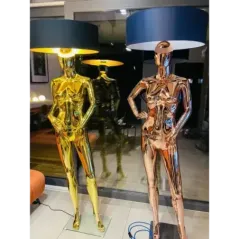 Lampa podłogowa LADY WOMAN z abażurem 180cm