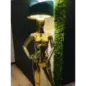 Lampa podłogowa LADY WOMAN GLOD & GREEN z abażurem 180cm