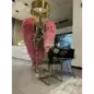 Lampa podłogowa LADY ANGEL GOLD & PINK z abażurem 180cm