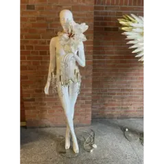 Lampa podłogowa LADY BAROCK WHITE 180cm