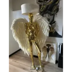 Lampa podłogowa LADY ANGEL GOLD & WHITE 180cm