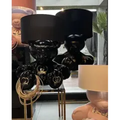 Lampa stołowa BEAR BLACK LOGO z abażurem 75cm