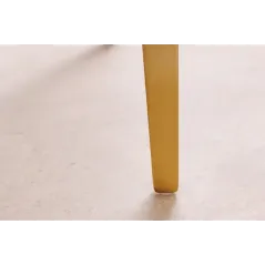 Invicta  Krzesło BOUTIQUE Zielone tkanina strukturalna ze złotymi nogami / 45924