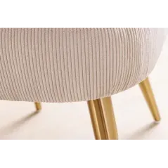 Invicta Krzesło MIA CASA sznurkowe beżowe metalowe nogi 47cm / 45926