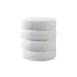 Invicta Pufa VOQUE bouclé kremowo-biała 50cm / 43524