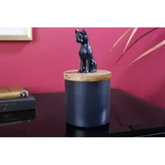 Invicta rzeźbiarska PANTHER czarne żelazo drewno mango naturalne 20cm / 43949