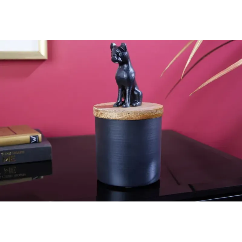 Invicta rzeźbiarska PANTHER czarne żelazo drewno mango naturalne 20cm / 43949