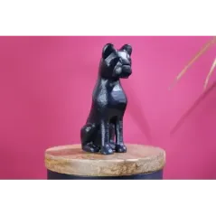 Invicta rzeźbiarska PANTHER czarne żelazo drewno mango naturalne 20cm / 43949