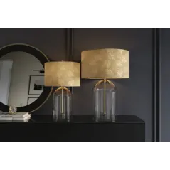 Invicta Lampa stołowa CLASSICO klosz biało złoty 55cm / 46013