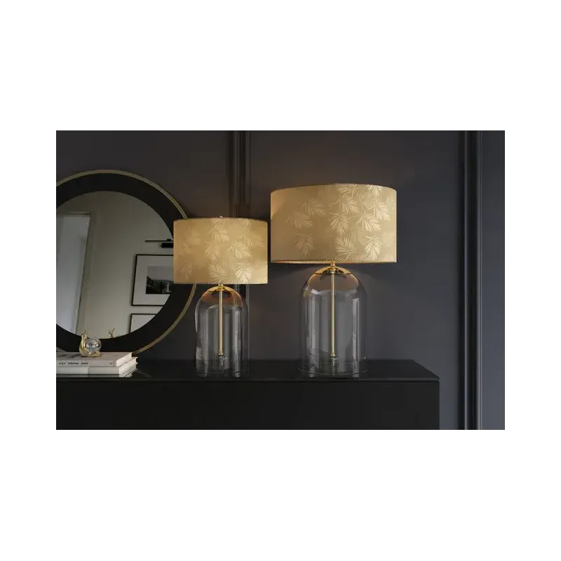 Invicta Lampa stołowa CLASSICO klosz biało złoty 55cm / 46013