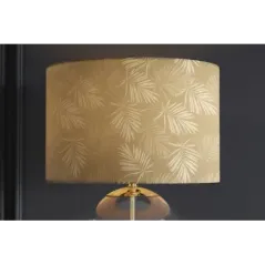 Invicta Lampa stołowa CLASSICO klosz biało złoty 50cm / 46013