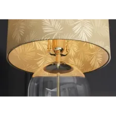 Invicta Lampa stołowa CLASSICO klosz biało złoty 50cm / 46013