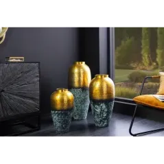 Invicta Wazon ORIENT XL 75 cm złoty z patyną / 44873