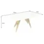 Invicta Stolik kawowy ART LIVING ceramiczny biały blat 130cm / 46204 Invicta Stolik kawowy ART LIVING ceramiczny biały blat 130cm / 46204