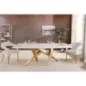Invicta Stół do jadalni ART LIVING ceramiczny optyka białego marmuru 200cm / 462023 Invicta Stół do jadalni ART LIVING ceramiczny optyka białego marmuru 200cm / 462023