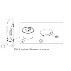 Hitze BIOPOCHODNIA Biokominek wiszący ø15,9 / 86,5cm