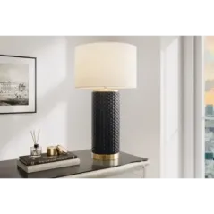 Invicta Lampa stołowa ELEGANCIA ceramiczna czarna 70cm / 46010