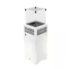 Hitze Gazowy ogrzewacz tarasowy biały FUENTE Q 437 x 1375 x 437mm / FUENTE Q.W
