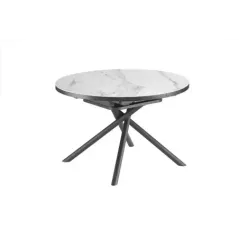 Invicta Stół ceramiczny MIKADO optyka białego marmuru 120 - 160cm / 46503