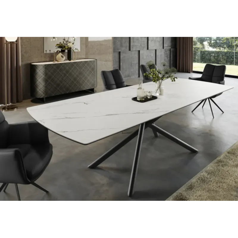 Invicta Stół ceramiczny MIKADO otyka białego marmuru 180 - 230cm / 46495 Invicta Stół ceramiczny MIKADO otyka białego marmuru 180 - 230cm / 46495