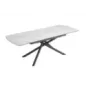 Invicta Stół ceramiczny MIKADO otyka białego marmuru 180 - 230cm / 46495 Invicta Stół ceramiczny MIKADO otyka białego marmuru 180 - 230cm / 46495