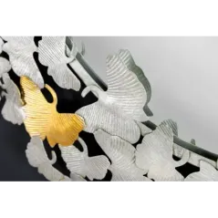 Invcita Lustro ścienne LIŚCIE GINKGO 95cm / 42778