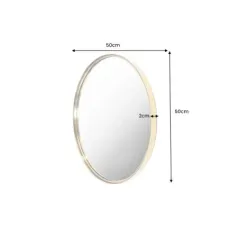 Invicta Lustro ścienne PORTRAIT złote 50cm / 42798