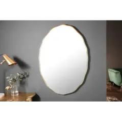 Invicta Lustro ścienne ELEGANCIA owalne drewno 100cm / 40696