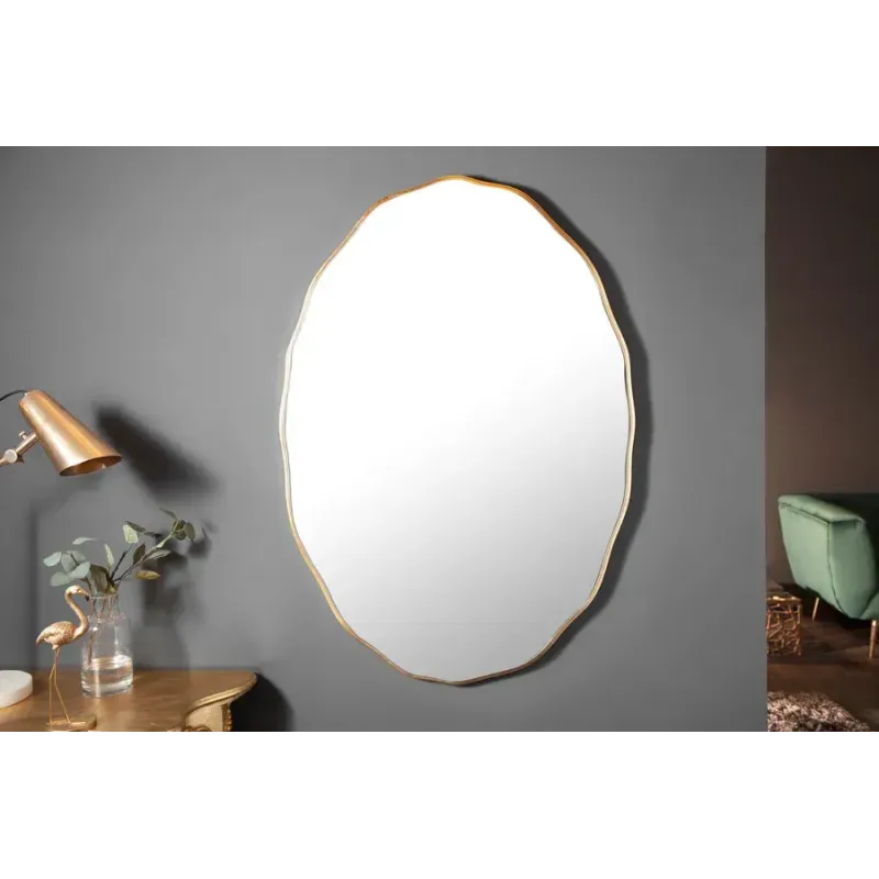 Invicta Lustro ścienne ELEGANCIA owalne drewno 100cm / 40696