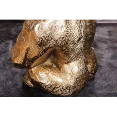 Invicta Stolik kawowy KONG złote szkło 60cm / 43518