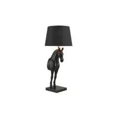 Invicta Lampa stołowa BLACK BEAUTY rzeźba konia 75cm / 45665