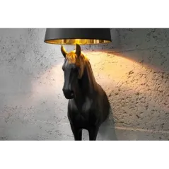 Invicta Lampa stołowa BLACK BEAUTY rzeźba konia 130cm / 6530082