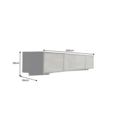 Komoda pod TV MOUNTAIN SOUL z naturalnego kamienia 200cm / 46112