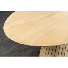 Invicta Stół do jadalni ART DECO owalny z drewna mango 220cm / 44563