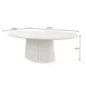 Invicta Stół do jadalni ART DECO owalny z drewna mango 220cm / 44563