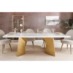 Invicta Stół do jadalni EXTRAVAGANCIA optyka białego marmuru 200cm / 45929