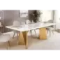 Invicta Stół do jadalni EXTRAVAGANCIA optyka białego marmuru 200cm / 45929 Invicta Stół do jadalni EXTRAVAGANCIA optyka białego marmuru 200cm / 45929