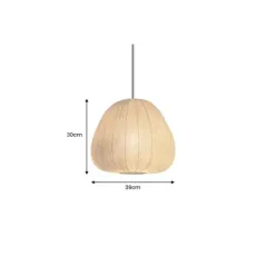 Invicta Lampa wisząca ORGANIC z naturalnego materiału 30cm / 46413