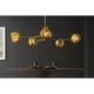 Invicta Lampa wisząca LIQUID DIAMOND 5 szklanych kloszy w kolorze złotym/ 46020
