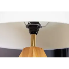 Invicta Lampa stołowa DIAMOND drewno tekowe 60cm / 43848