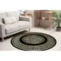 Dywan Grecki wzór Versace czarny / złoty Ø 150cm Dywan Grecki wzór Versace czarny / złoty Ø 150cm