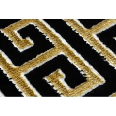 Dywan Grecki wzór Versace czarny / złoty Ø 150cm