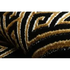 Dywan Versace meander czarny kość słoniowa Ø 150cm