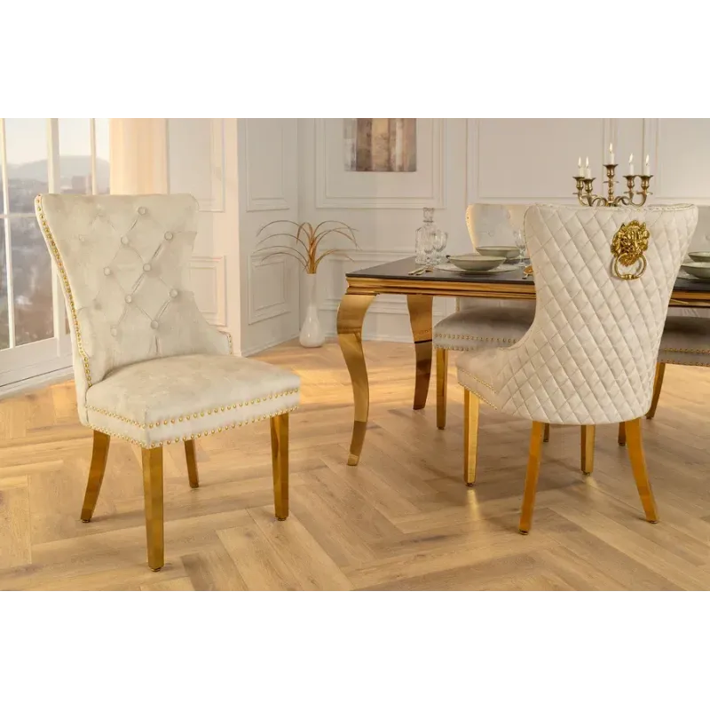 Invicta Krzesło CASTLE z uchwytem w kształcie głowy lwa 54cm / 46148