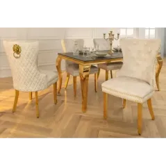 Invicta Krzesło CASTLE z uchwytem w kształcie głowy lwa / 46148