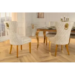 Invicta Krzesło CASTLE z uchwytem w kształcie głowy lwa / 46148