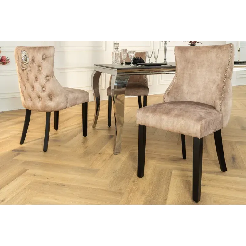 Invicta Krzesło CASTLE DELUXE z uchwytem w kształcie głowy lwa 50cm / 45734