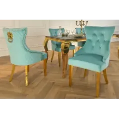 Invicta Krzesło CASTLE DELUXE z uchwytem w kształcie głowy lwa 50cm / 45845