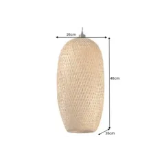 Invicta Lampa wisząca ORGANIC LIVING bambus naturalny 46cm / 40580