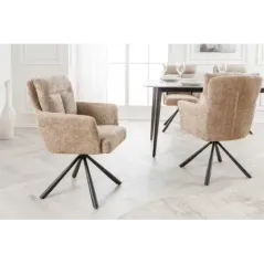 Invicta Krzesło obrotowe BIG GEORGE 360° z podłokietnikami 59cm / 44438